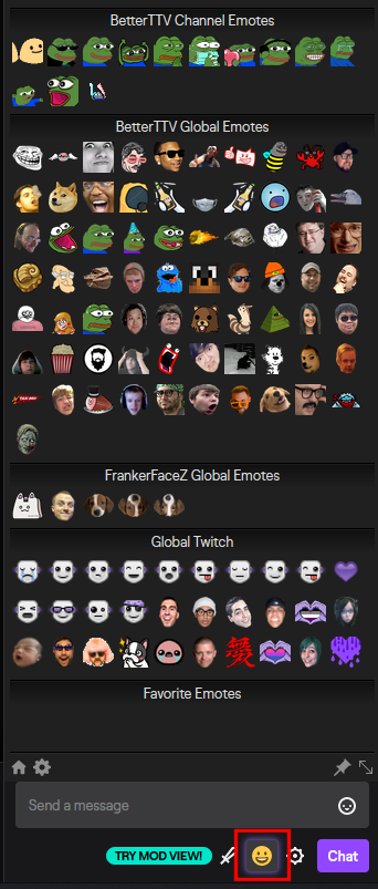 BTTV emote list